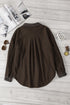 Turn Down Collar Buttoned Shirt Jacket